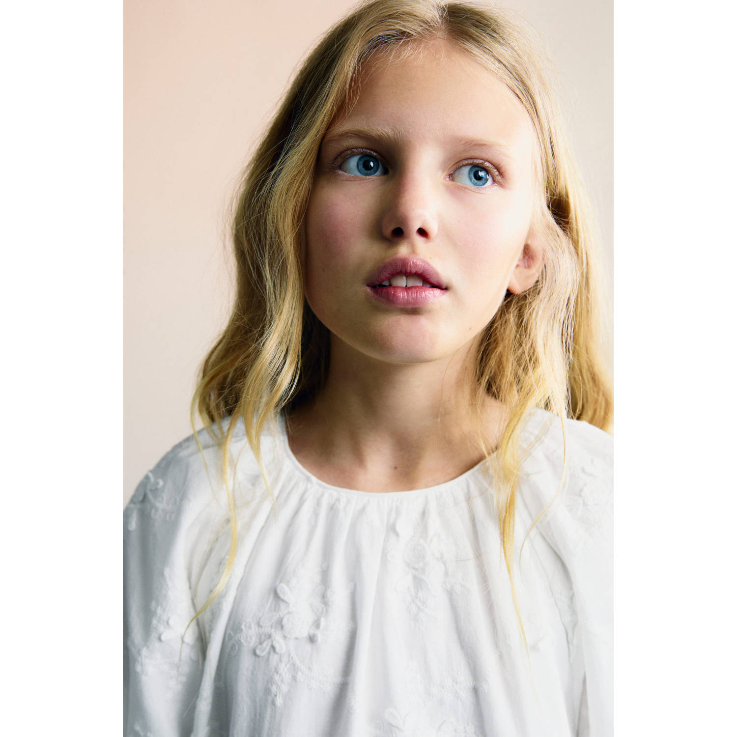 Mango Kids korte jurk wit