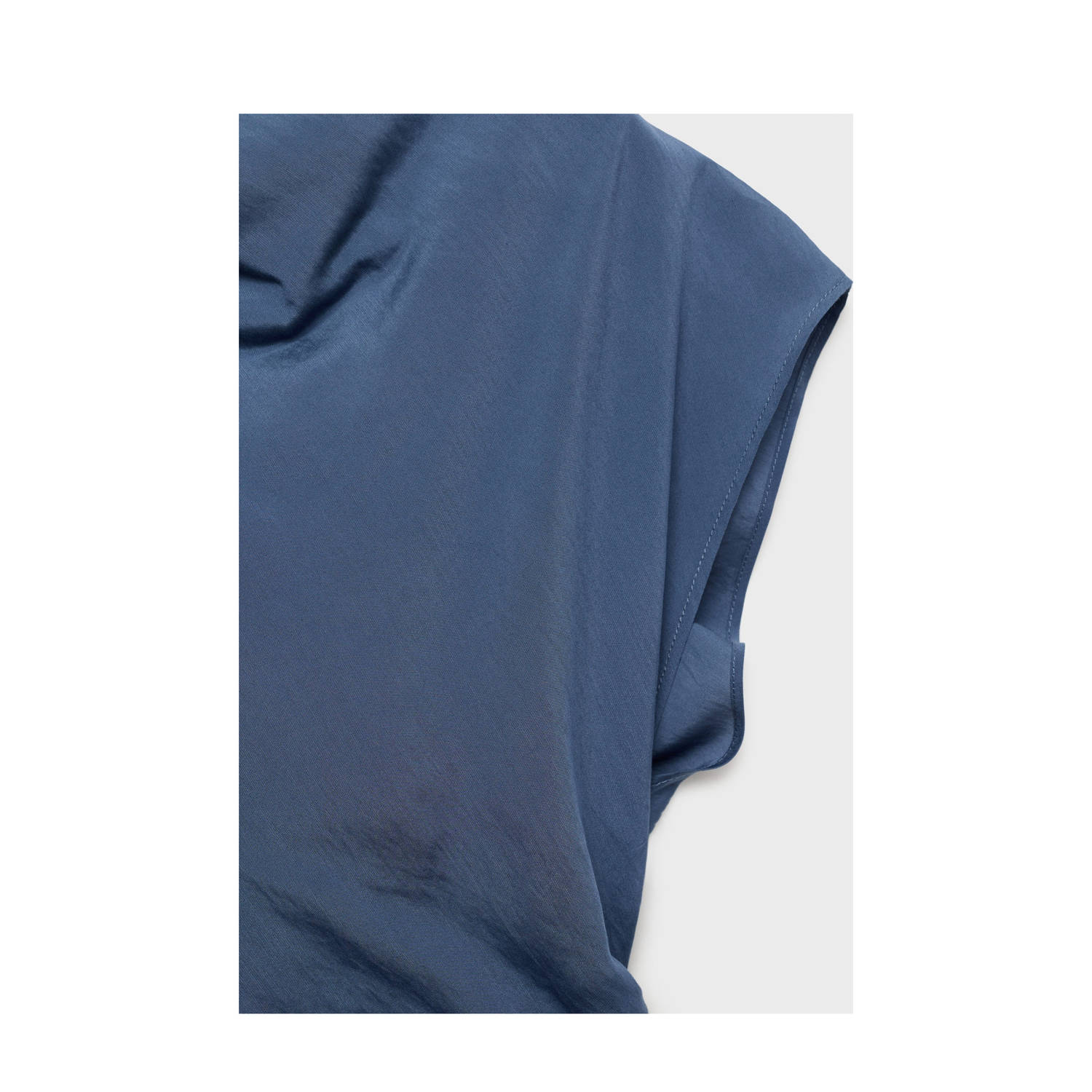 Mango midi jurk blauw