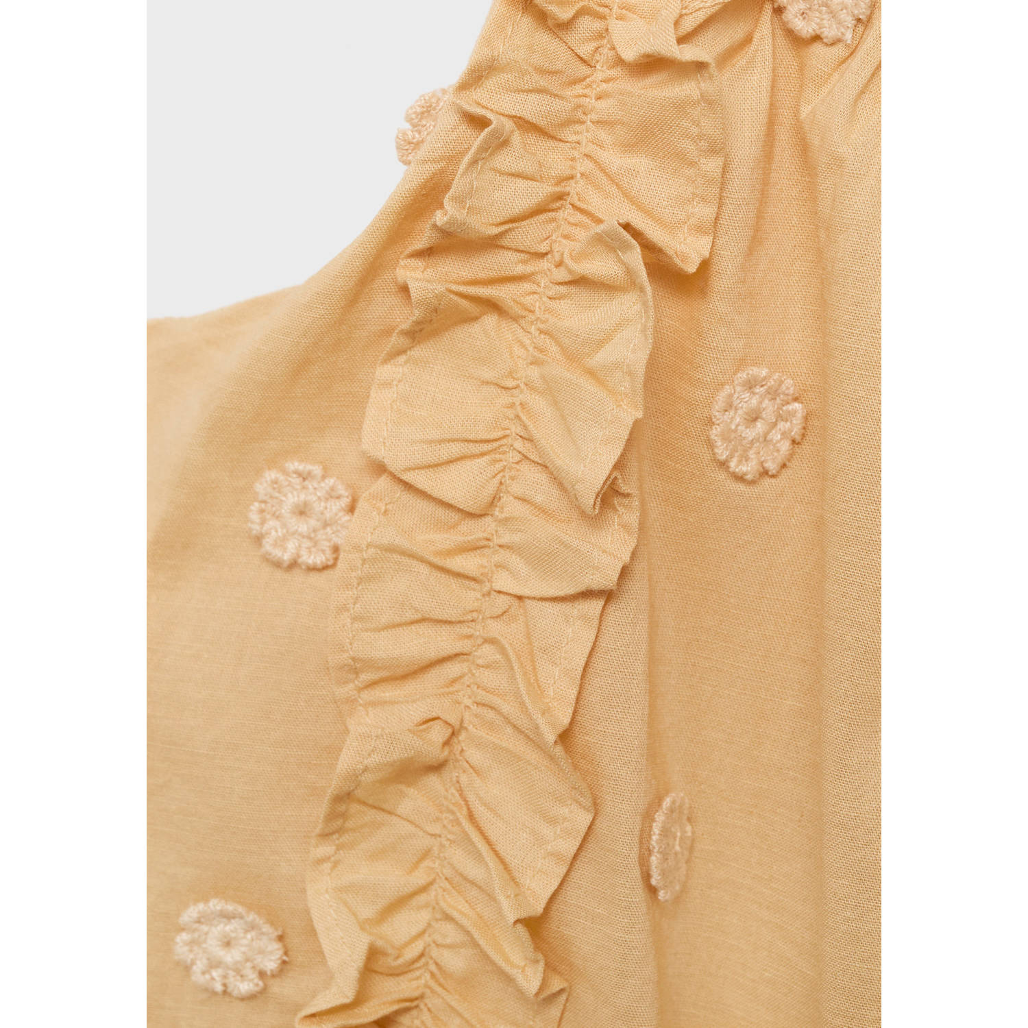 Mango Kids mouwloze top geel