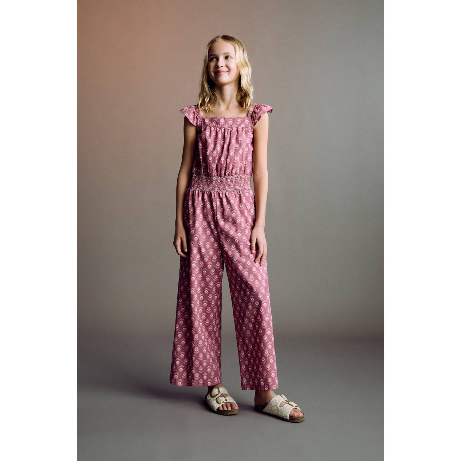 Mango Kids jumpsuit roze