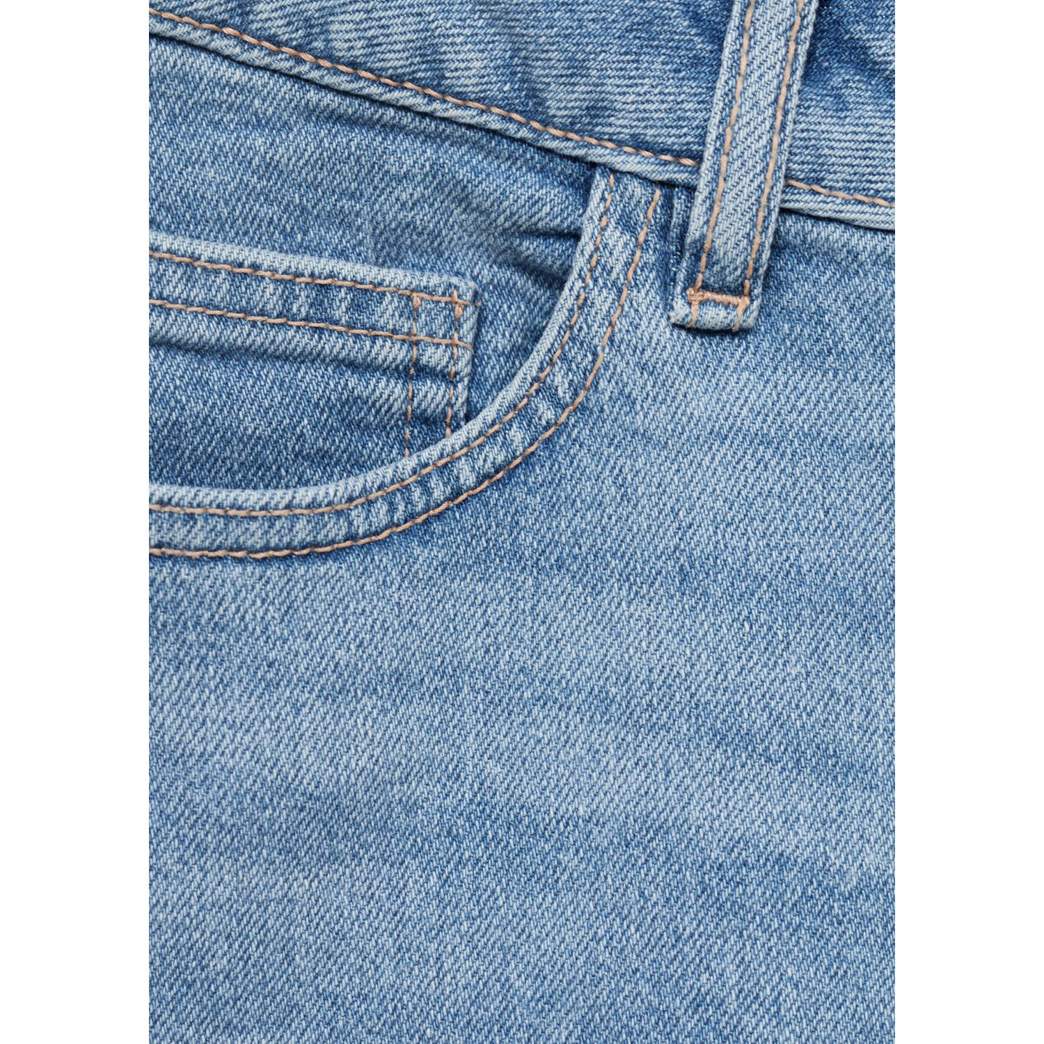 MANGO TEEN denim short medium blue denim