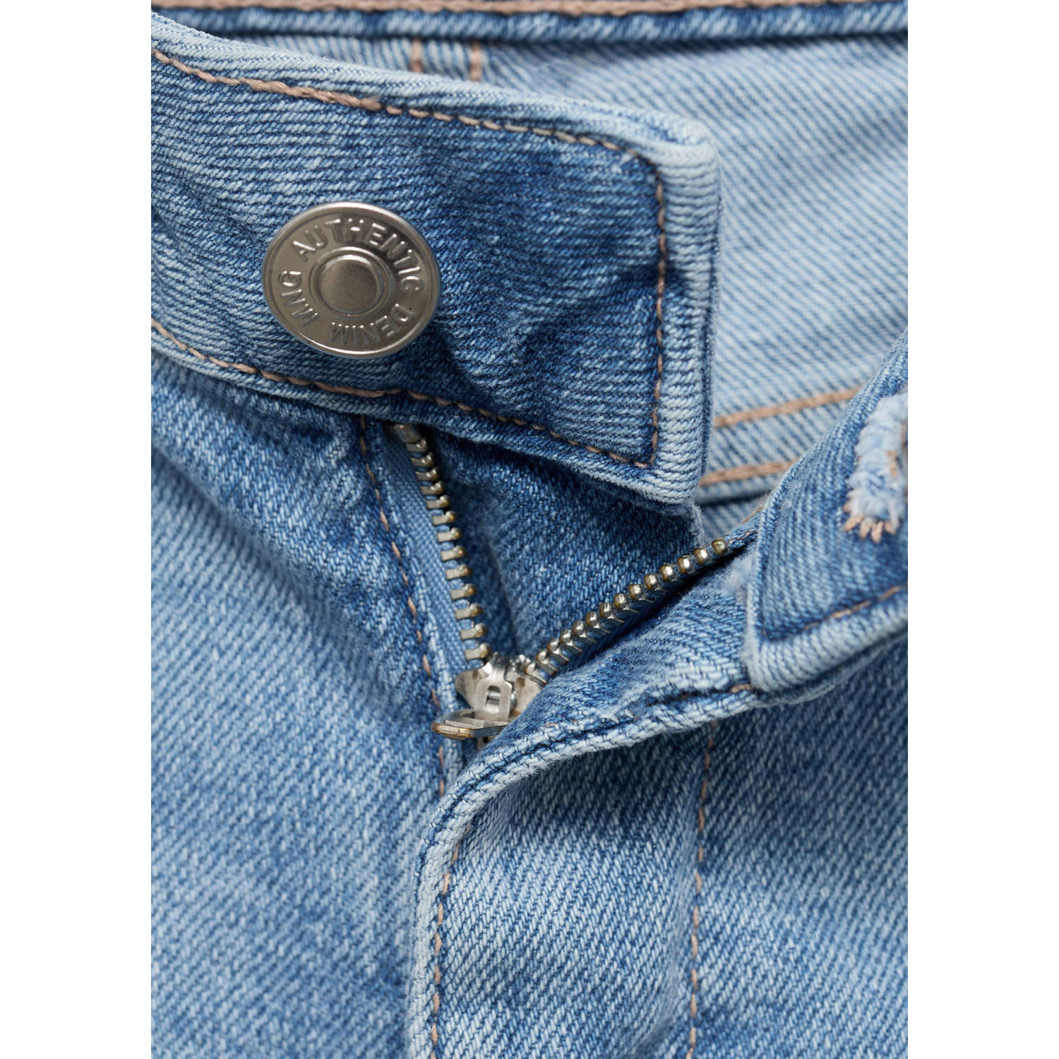 MANGO TEEN denim short medium blue denim