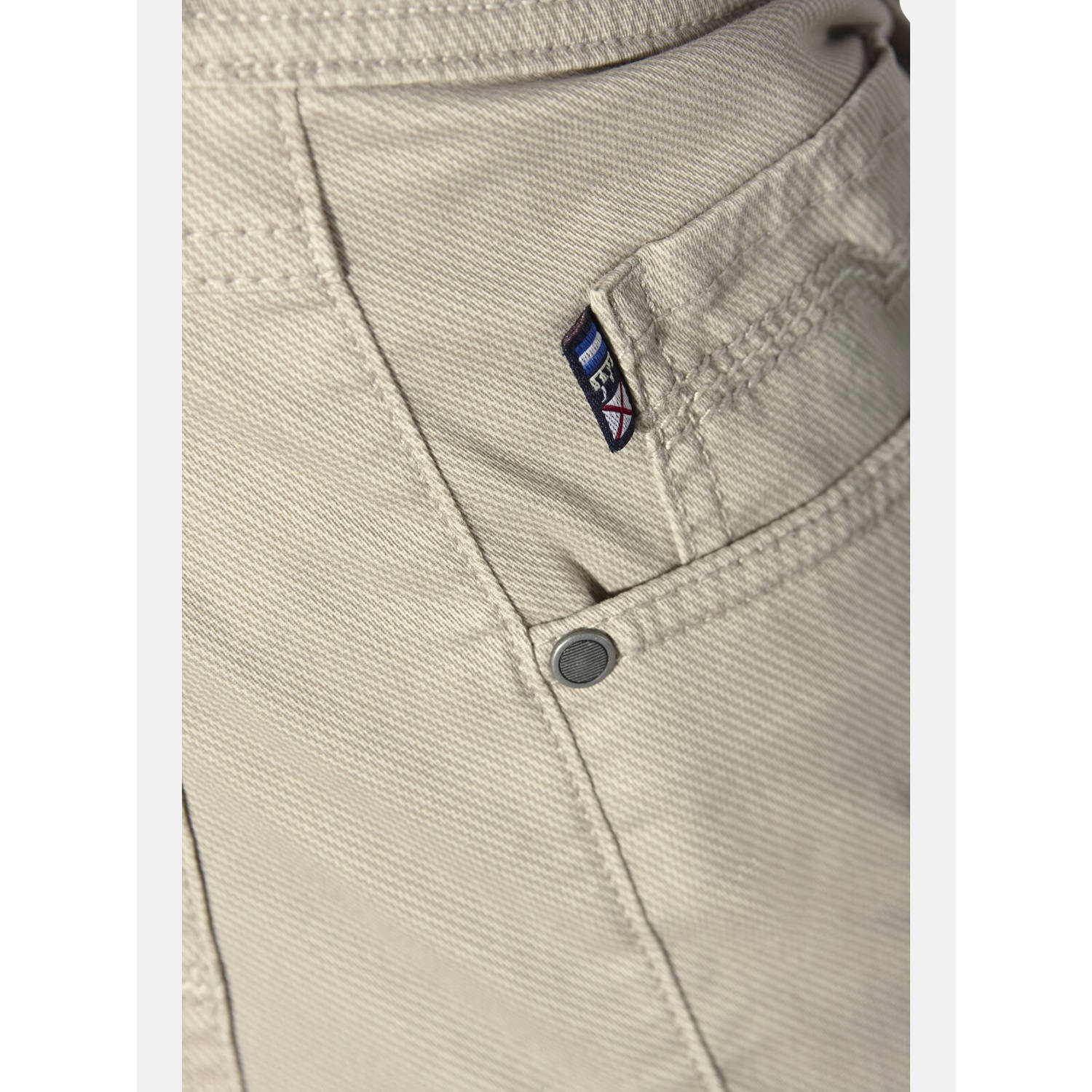 Jan Vanderstorm +FIT Collectie loose casual broek BRONKER Plus Size beige