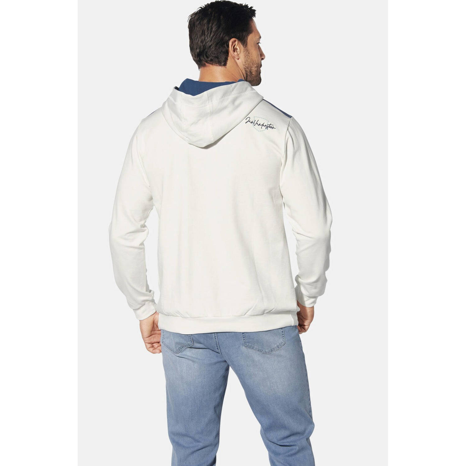 Jan Vanderstorm hoodie PERKAN Plus Size wit