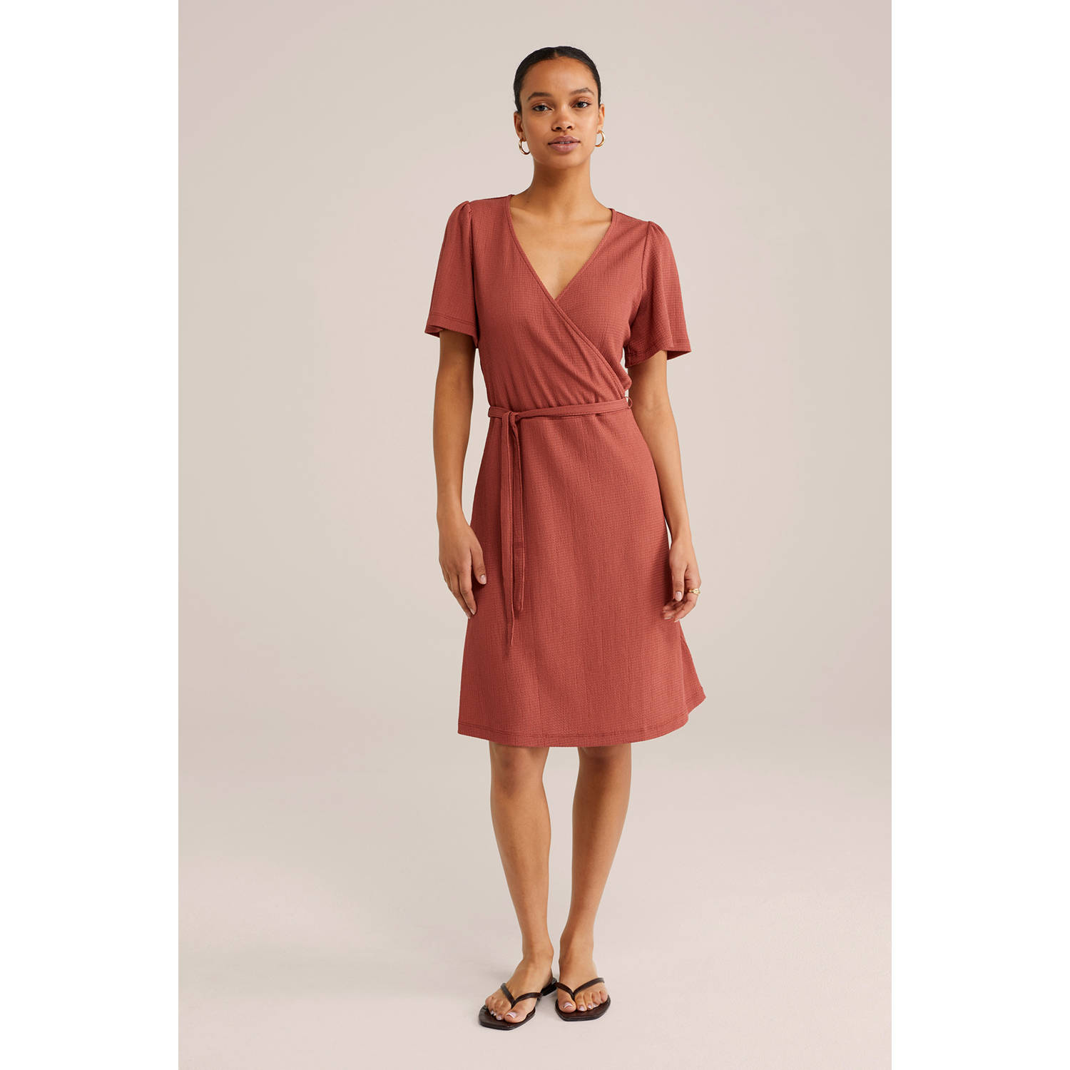WE Fashion A-lijn jurk rood