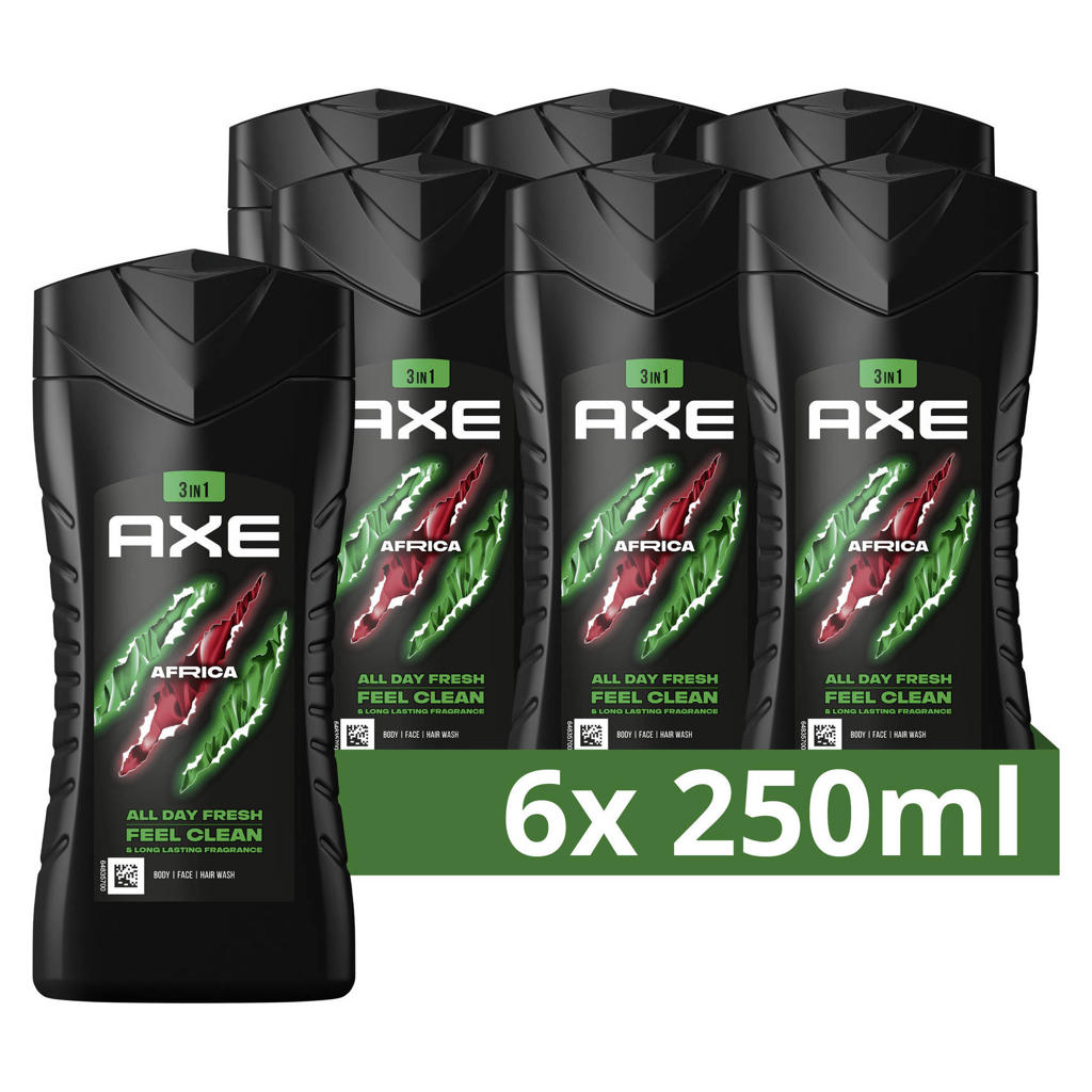Axe Africa 3-in-1 douchegel - 6 x 250 ml