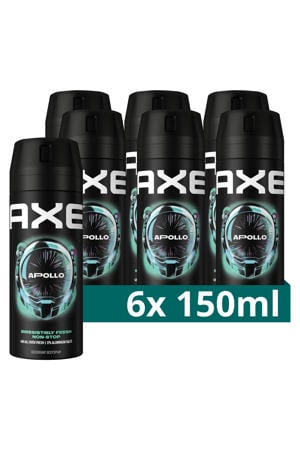 Apollo deodorant bodyspray - 6 x 150 ml
