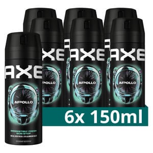 Apollo deodorant bodyspray - 6 x 150 ml