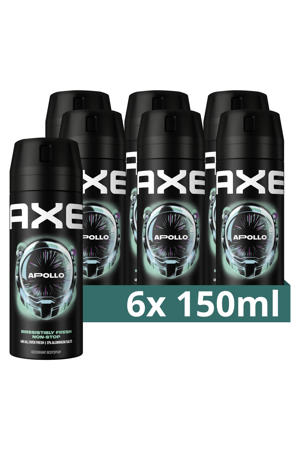 Apollo deodorant bodyspray - 6 x 150 ml