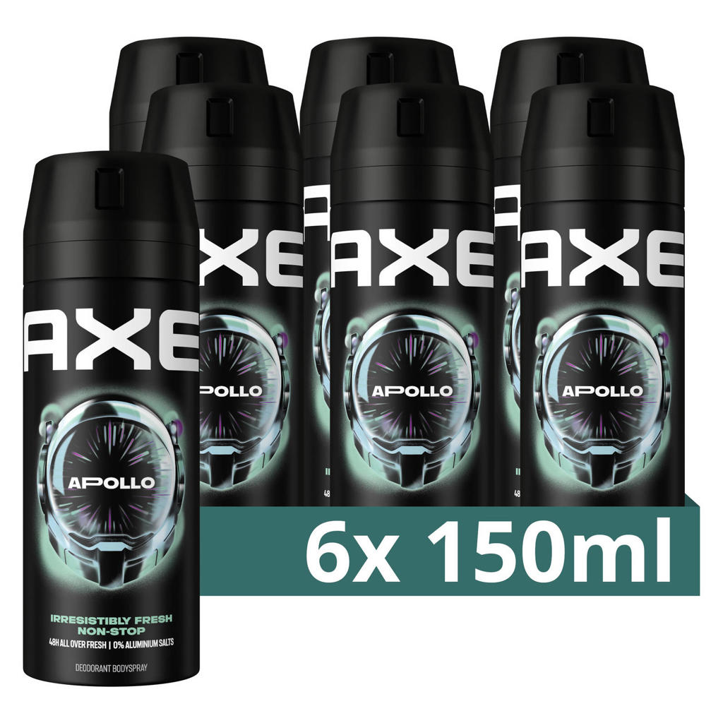 Axe Apollo deodorant bodyspray - 6 x 150 ml | wehkamp