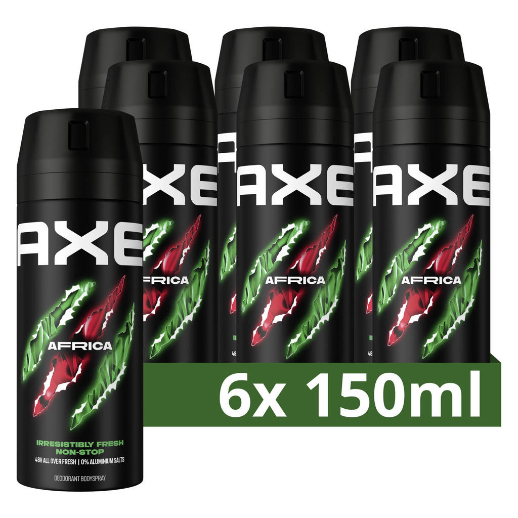 Axe Africa deodorant bodyspray - 6 x 150 ml