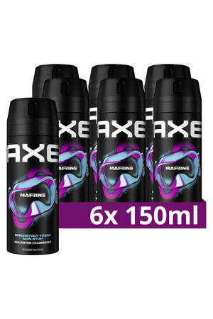 Marine deodorant bodyspray - 6 x 150 ml