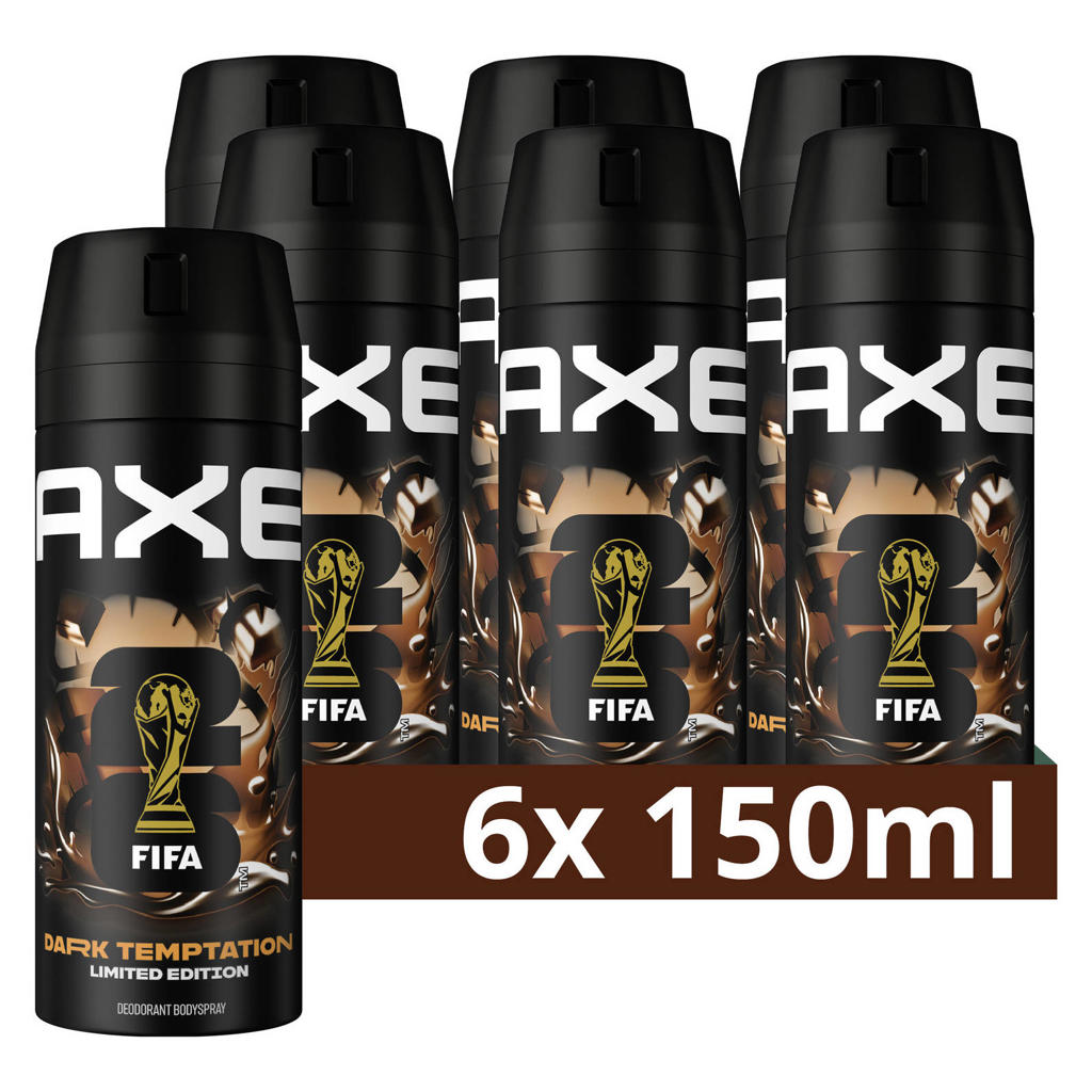 Axe Dark Temptation deodorant bodyspray - 6 x 150 ml