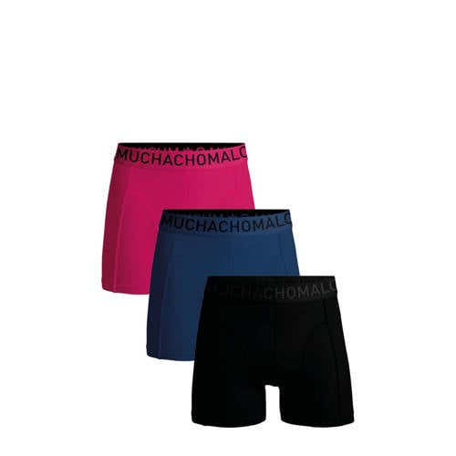 Muchachomalo sportboxer Solid (set van 3) afbeelding