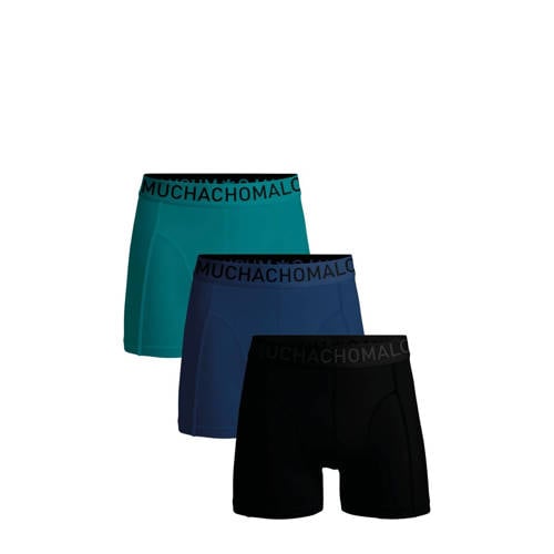 Muchachomalo sportboxer Solid (set van 3) afbeelding