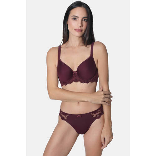 Sassa Mode slip Classic Lace donkerrood afbeelding