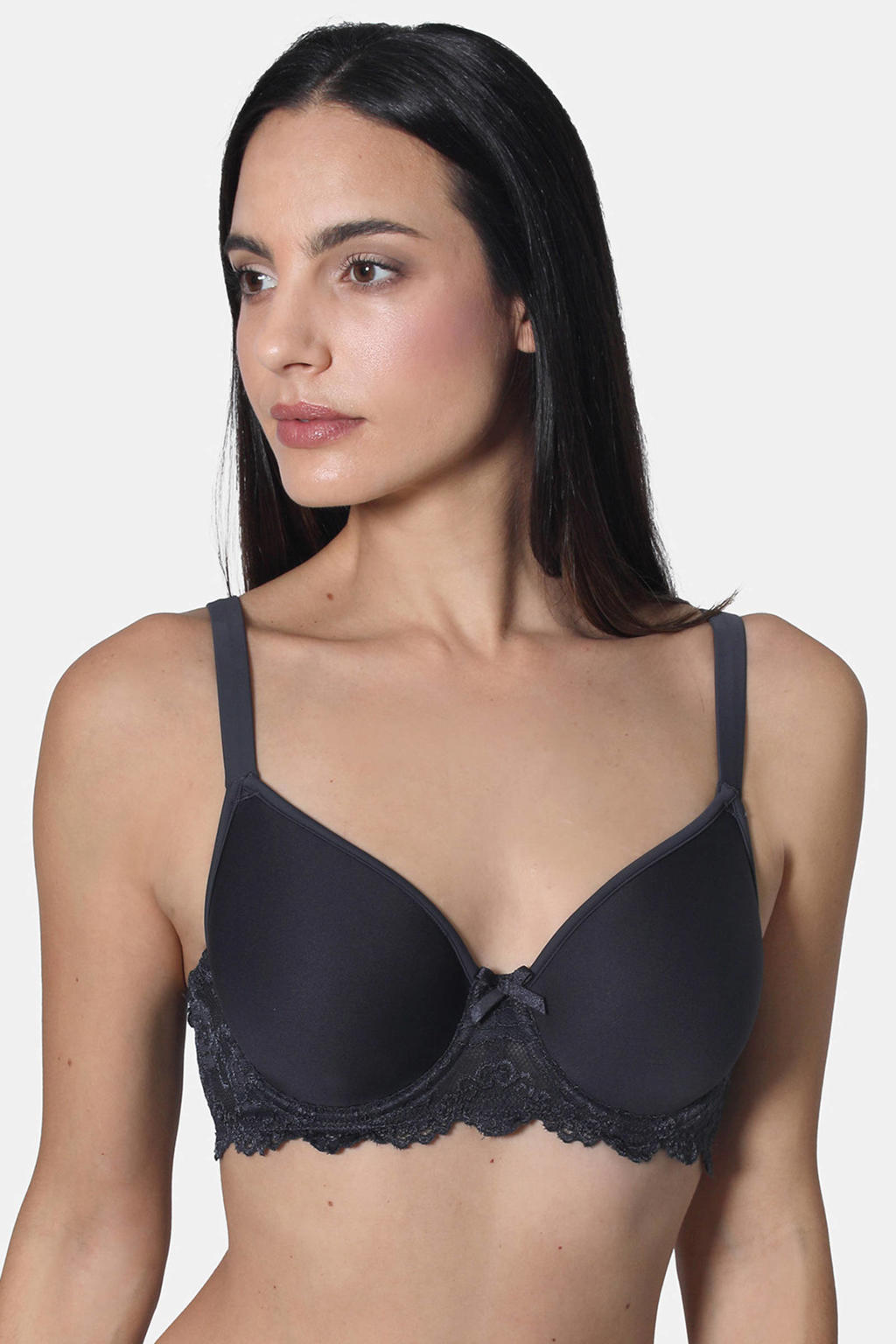 Sassa Mode voorgevormde beugelbh Classic Lace donkergrijs
