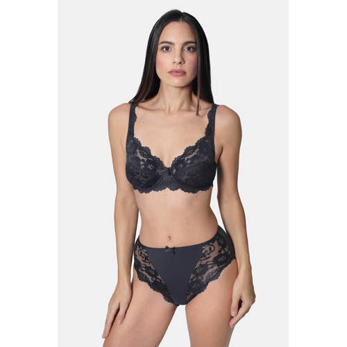 Sassa Mode maxislip Classic Lace donkergrijs afbeelding