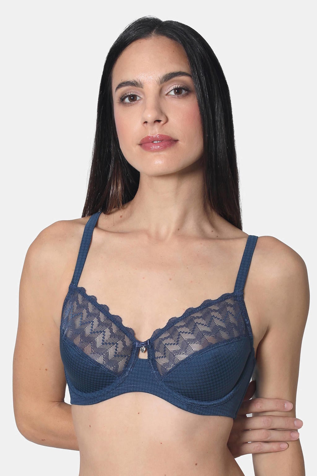 Sassa Mode niet-voorgevormde beugelbh Beautiful Classic blauw