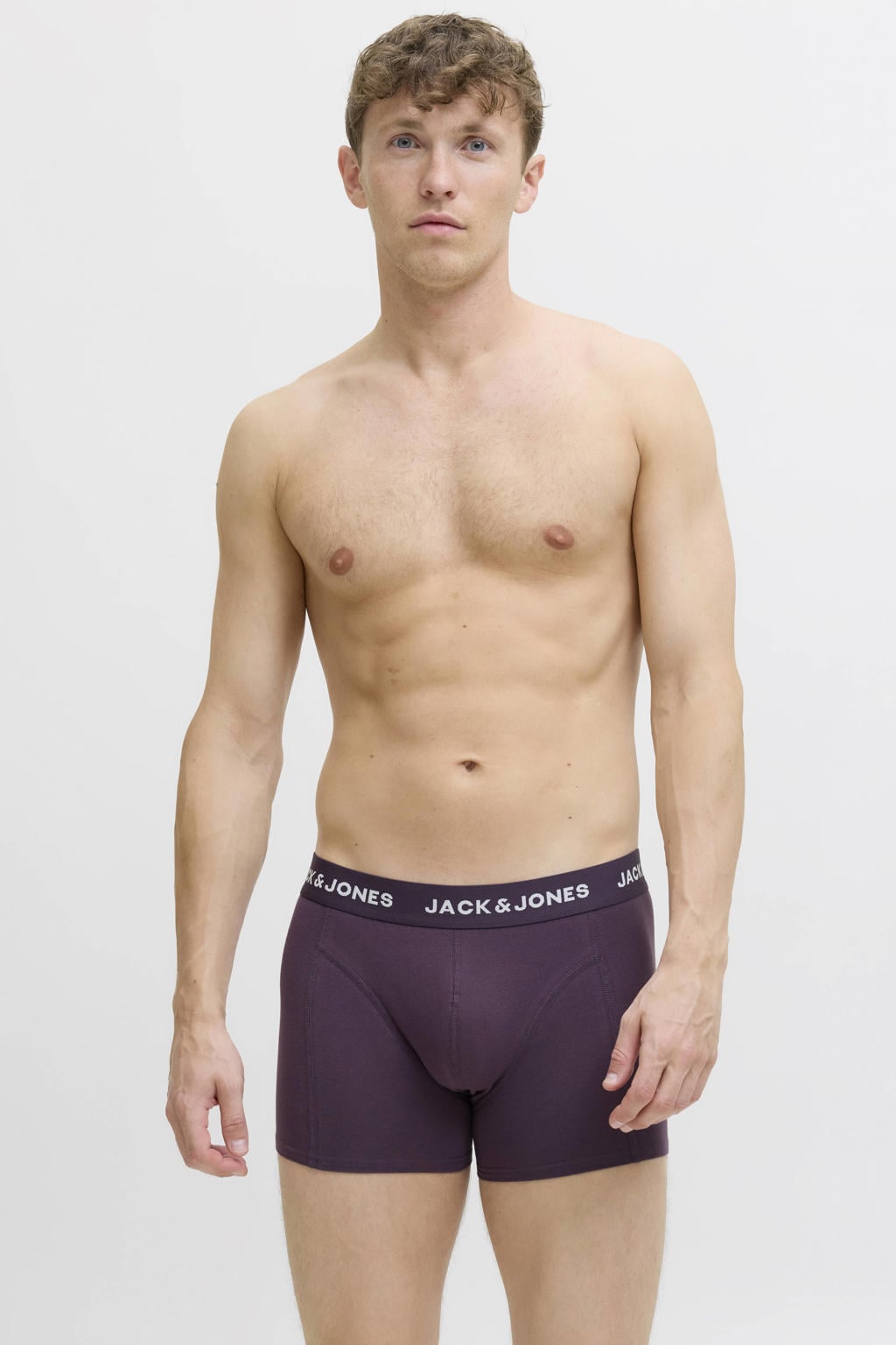 JACK & JONES boxershorts - plum perfect (set van 5)