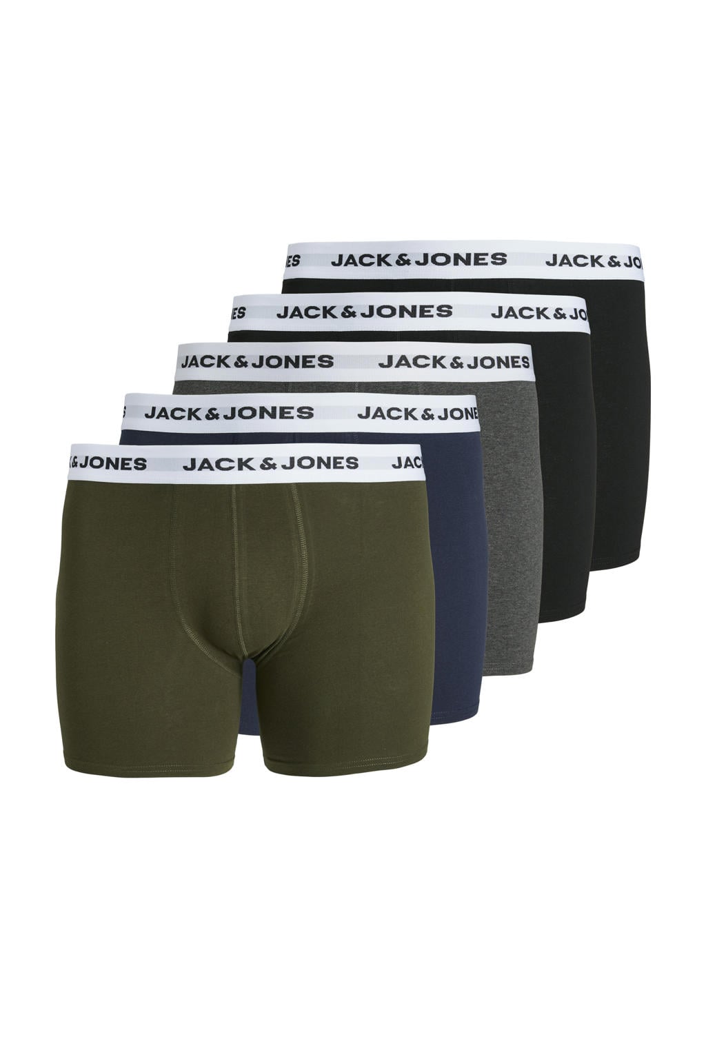 JACK & JONES PLUS SIZE boxershort JACBASIC (set van 5)