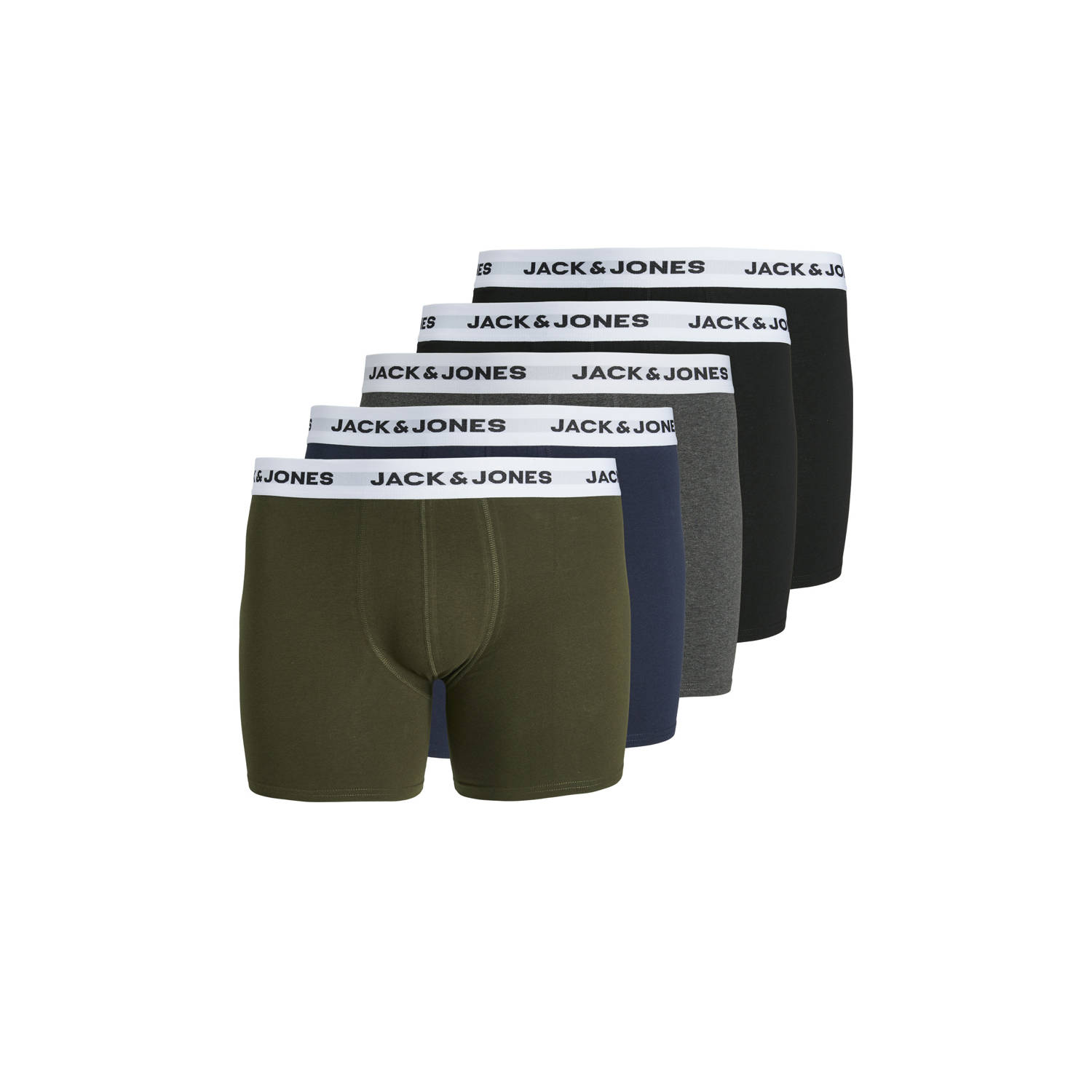 JACK & JONES PLUS SIZE boxershort JACBASIC (set van 5)