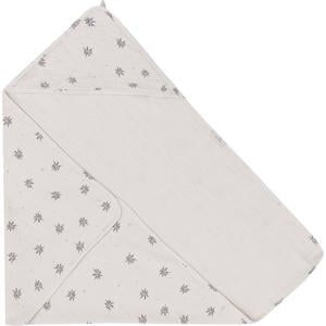 badcape Little Charm 0-1 jaar ecru/grijs