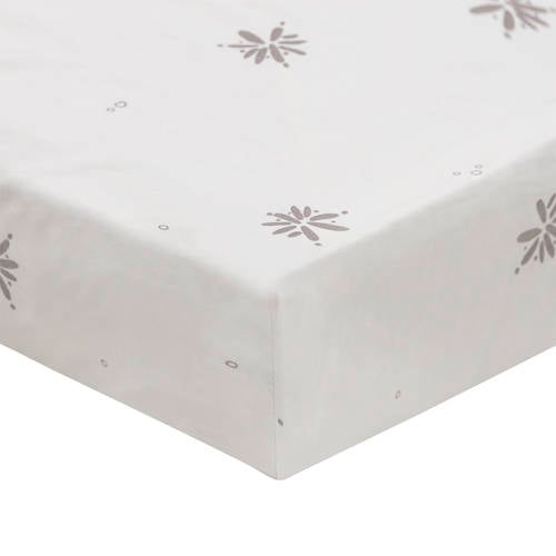 Witlof for kids wieg hoeslaken Little Charm ecru/grijs afbeelding