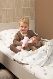 thumbnail: Witlof for kids Tuck-Inn dekbedovertrek kinderbed Little Charm ecru/grijs