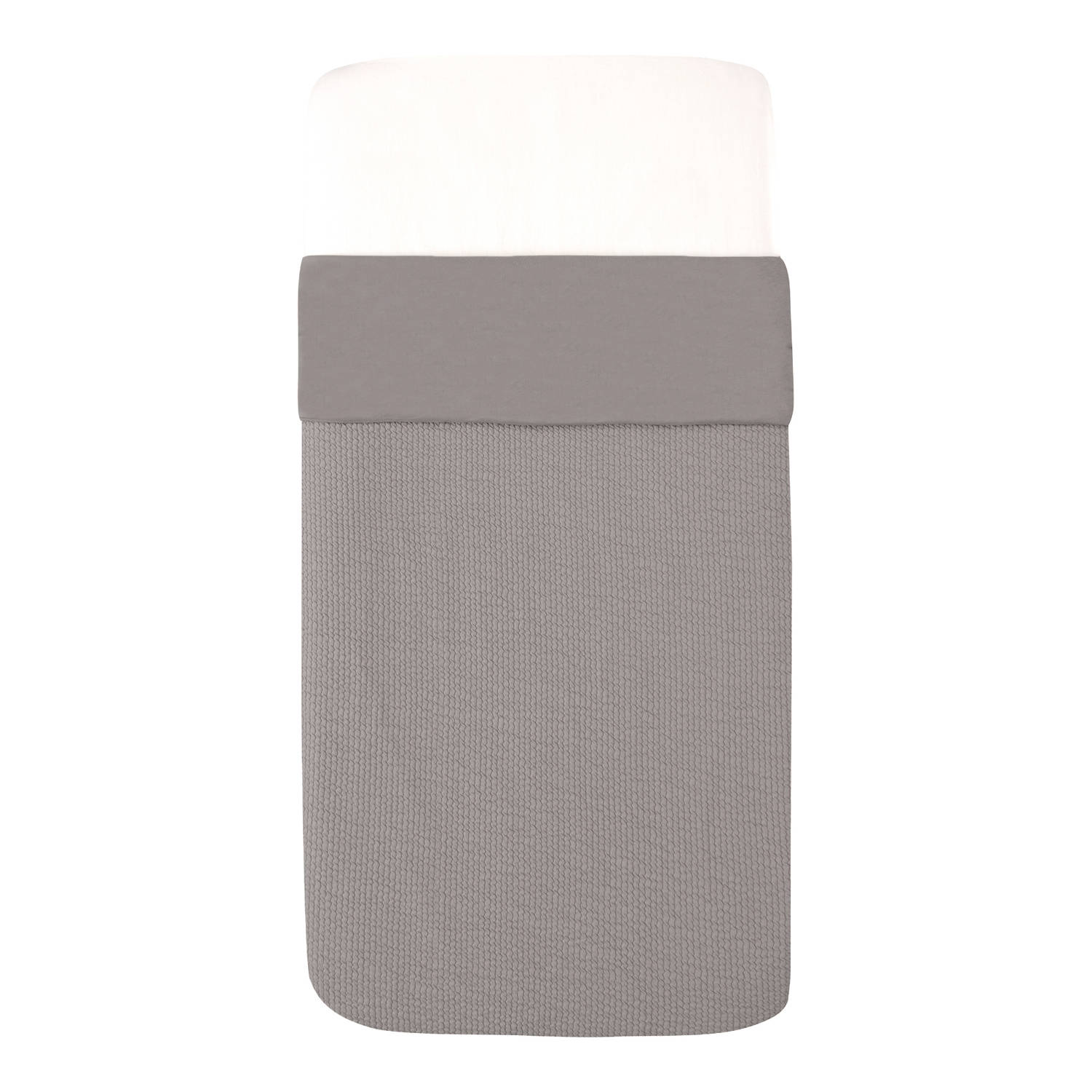 Witlof for kids Tuck-Inn ledikantdeken Warm Grey Waves