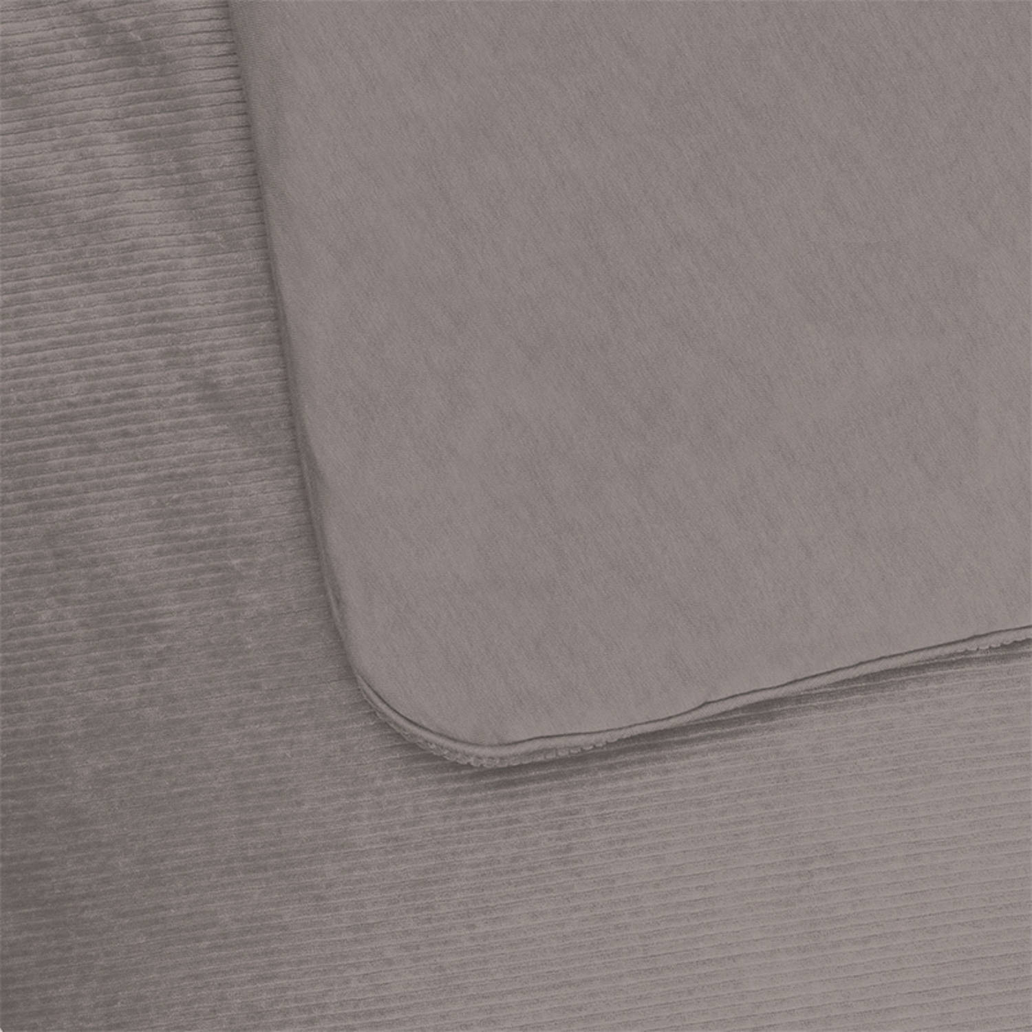 Witlof for kids Tuck-Inn wiegdeken Warm Grey velvet Rib