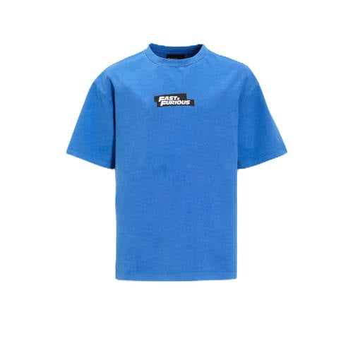 Coolcat relaxed fit T-shirt Fast & Furious license Carter blauw afbeelding