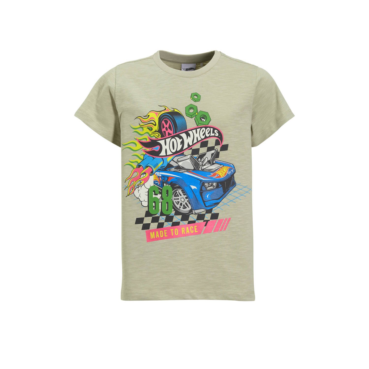 Coolcat T-shirt Hot Wheels license Jack relaxed fit zand