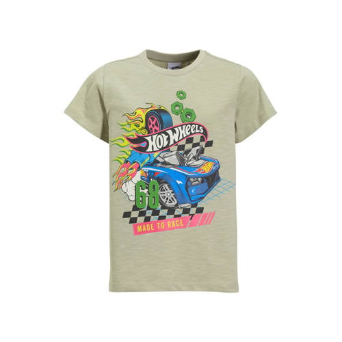 Coolcat relaxed fit T-shirt Hot Wheels license Jack zand afbeelding