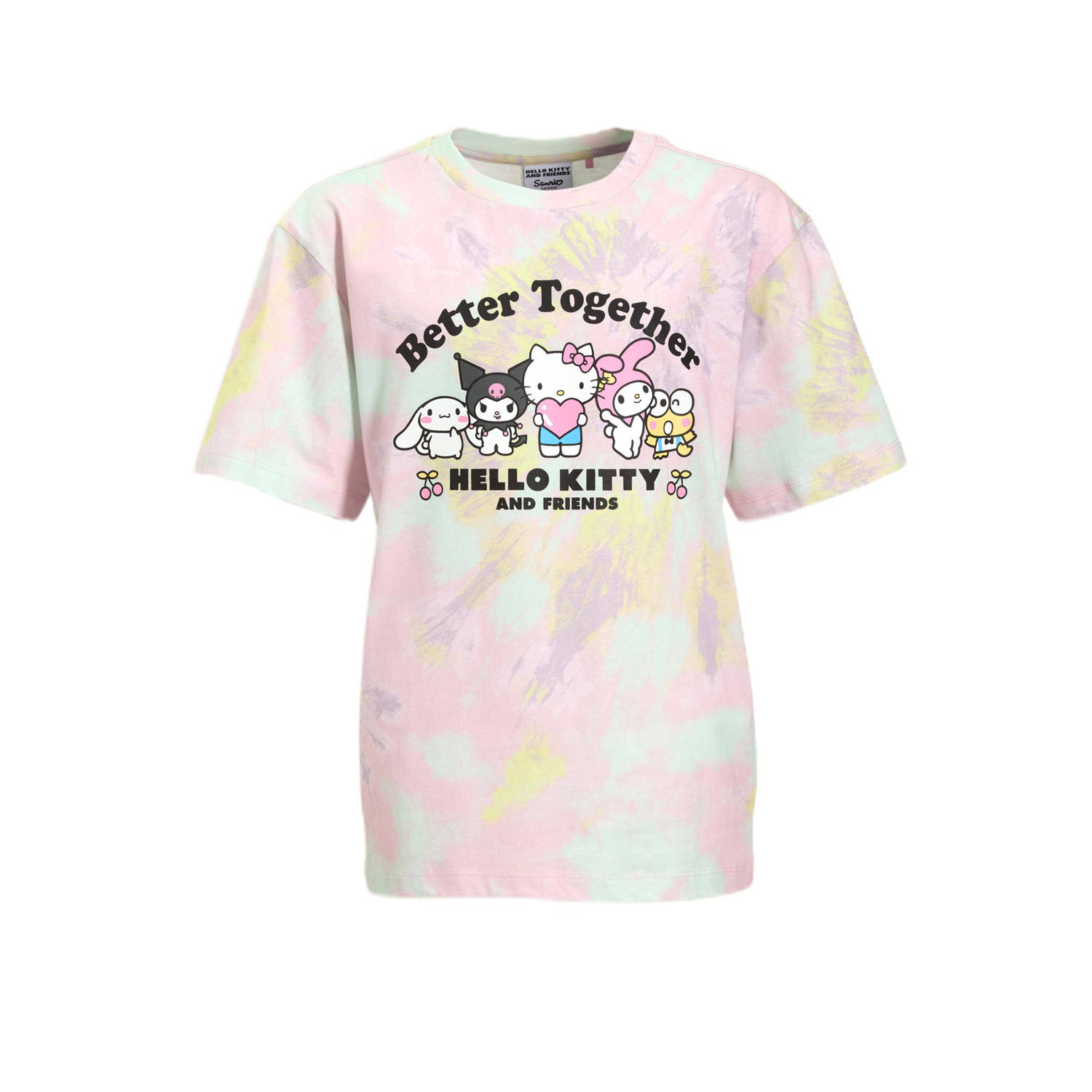 Coolcat T-shirt Hello Kitty & Friends license Summer relaxed fit multi