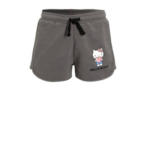 Coolcat relaxed fit sweatshort Hello Kitty license Joy grijs afbeelding