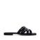 Sacha lakleren slippers zwart