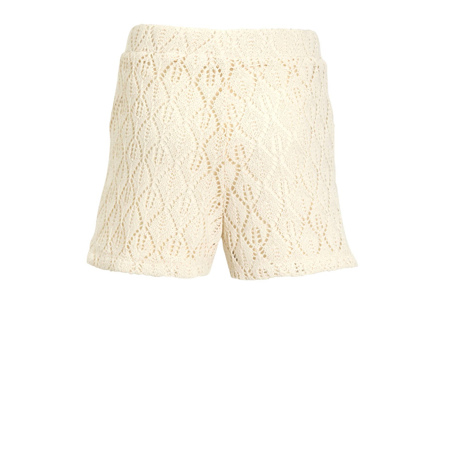 Me & My Monkey crochet short crème