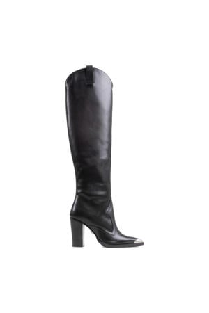 New-Americana leren hoge laarzen zwart