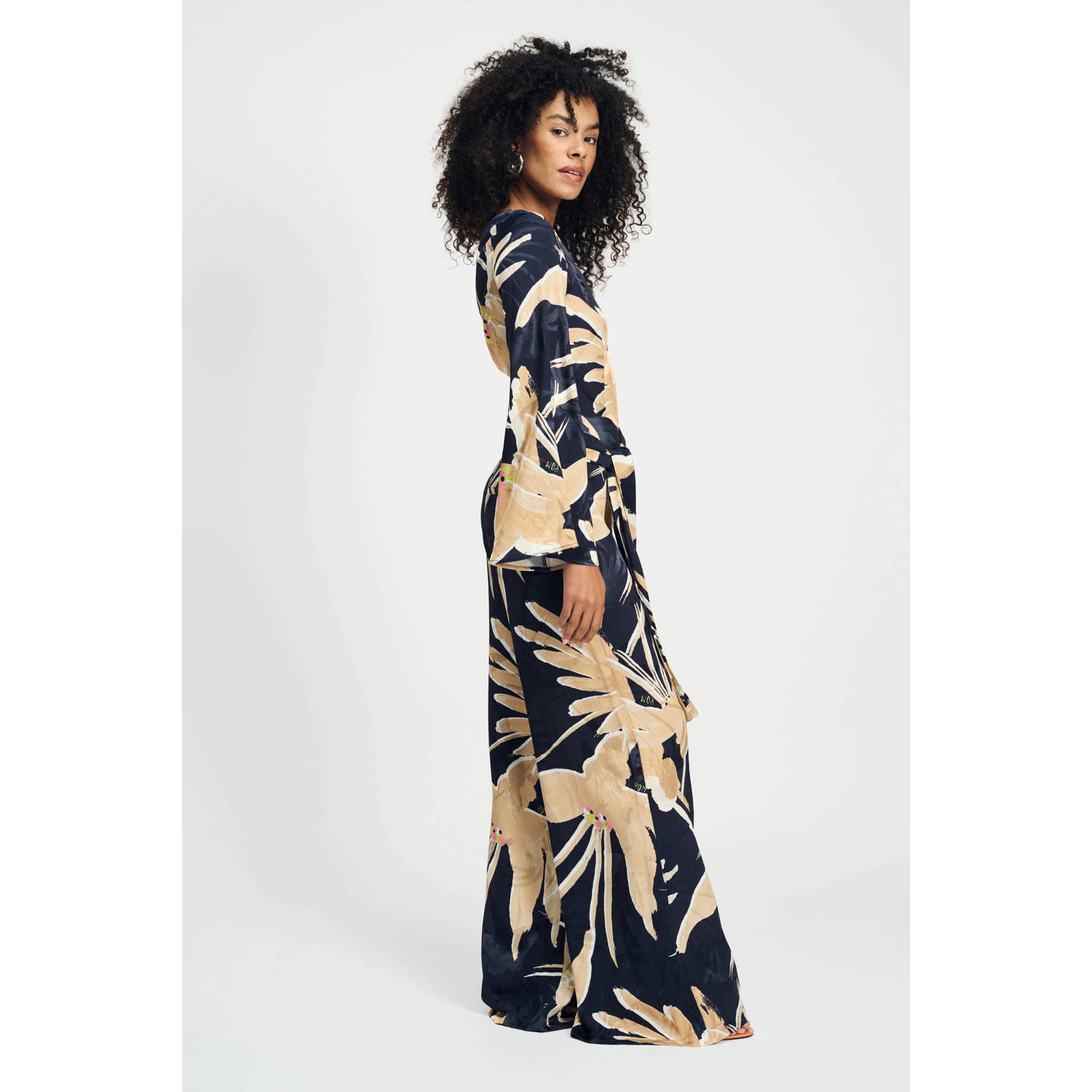 POM Amsterdam regular jumpsuit donkerblauw