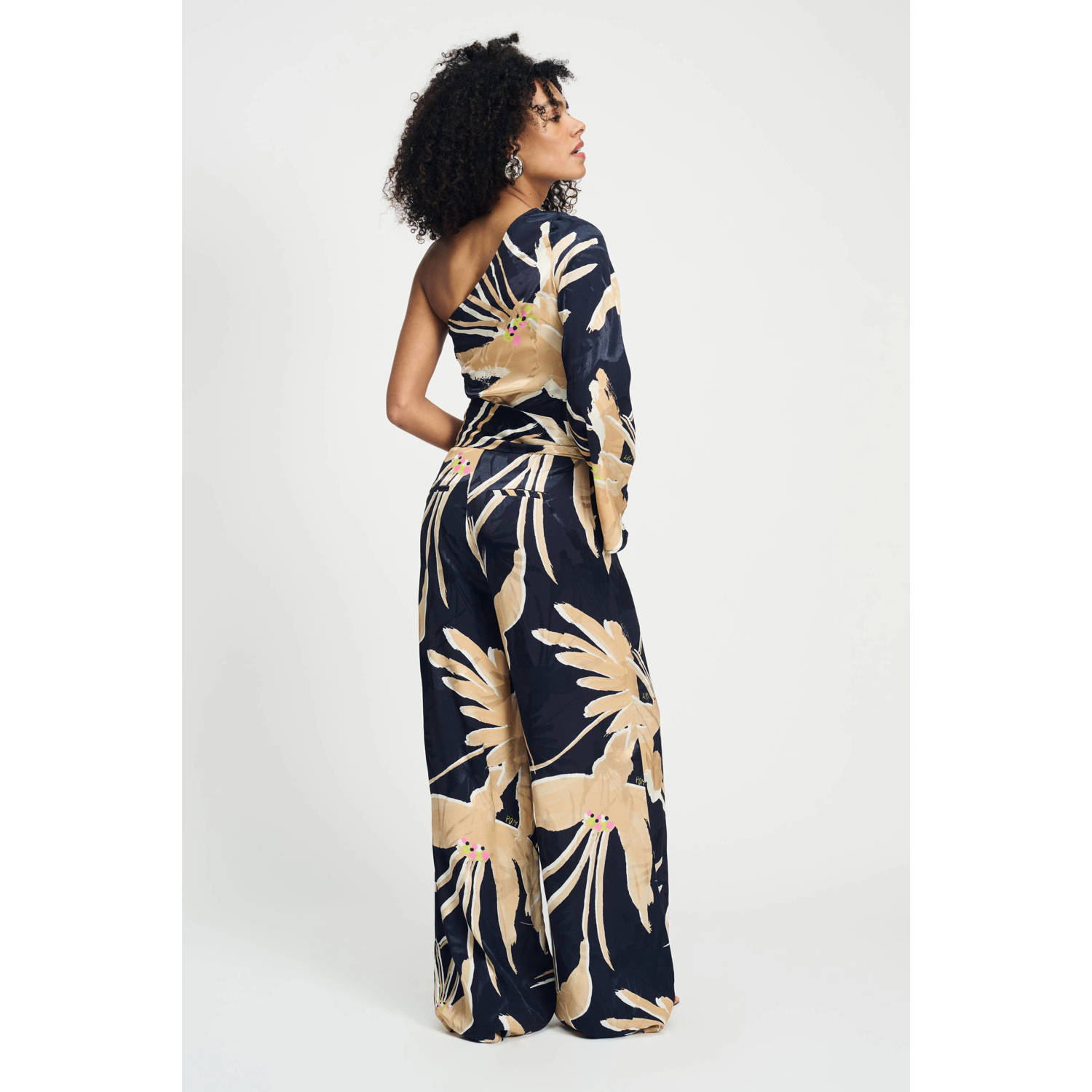 POM Amsterdam regular jumpsuit donkerblauw