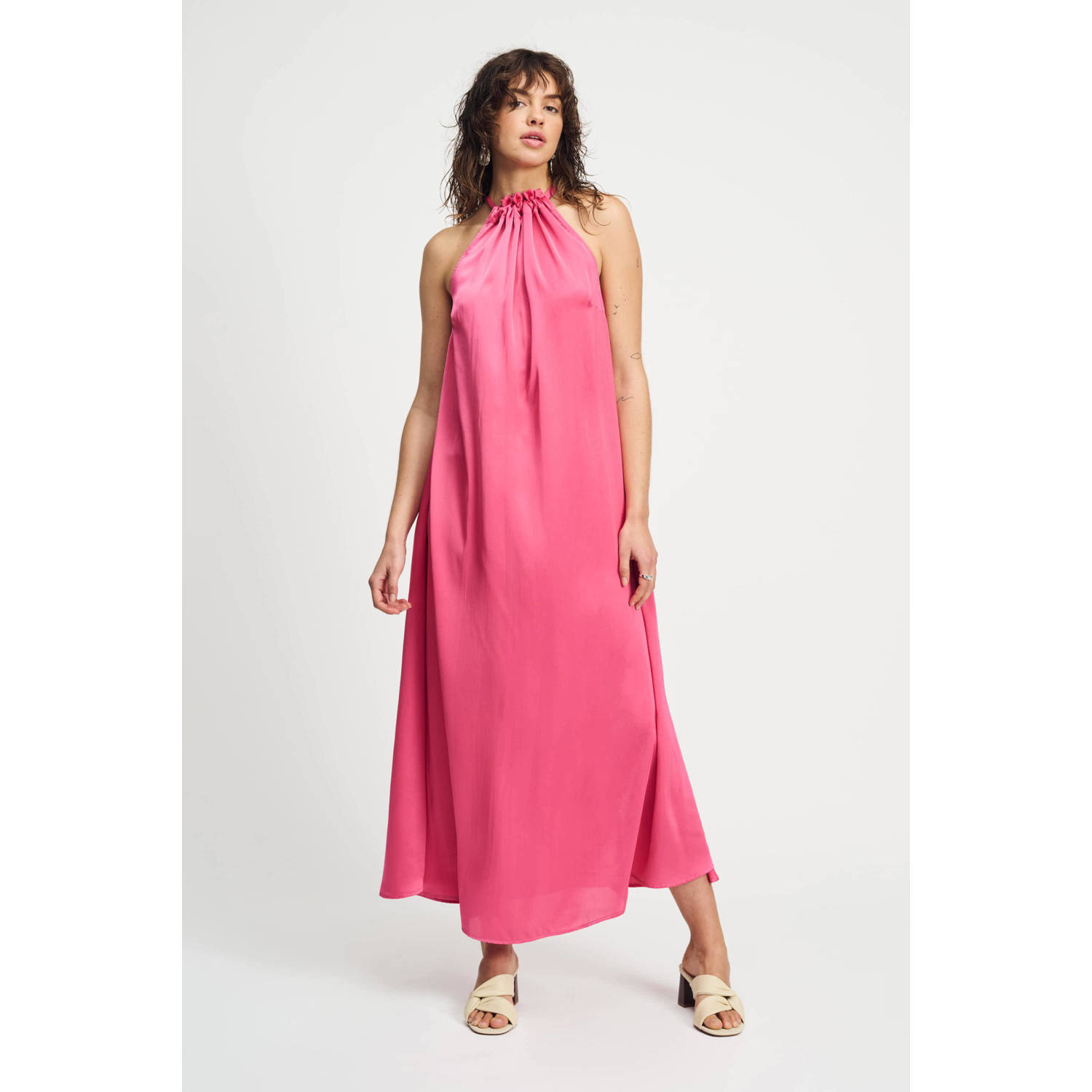 POM AMSTERDAM Dames Jurken Rasberry Dress Roze