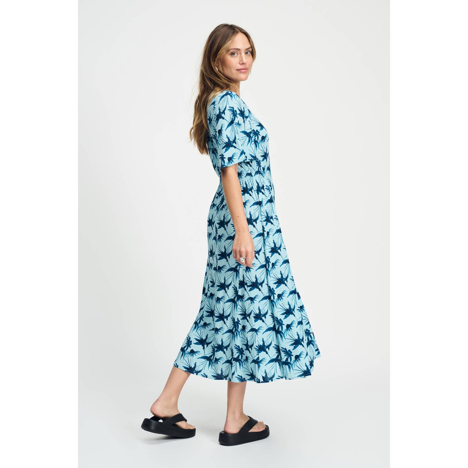 POM Amsterdam zomerjurk blauw