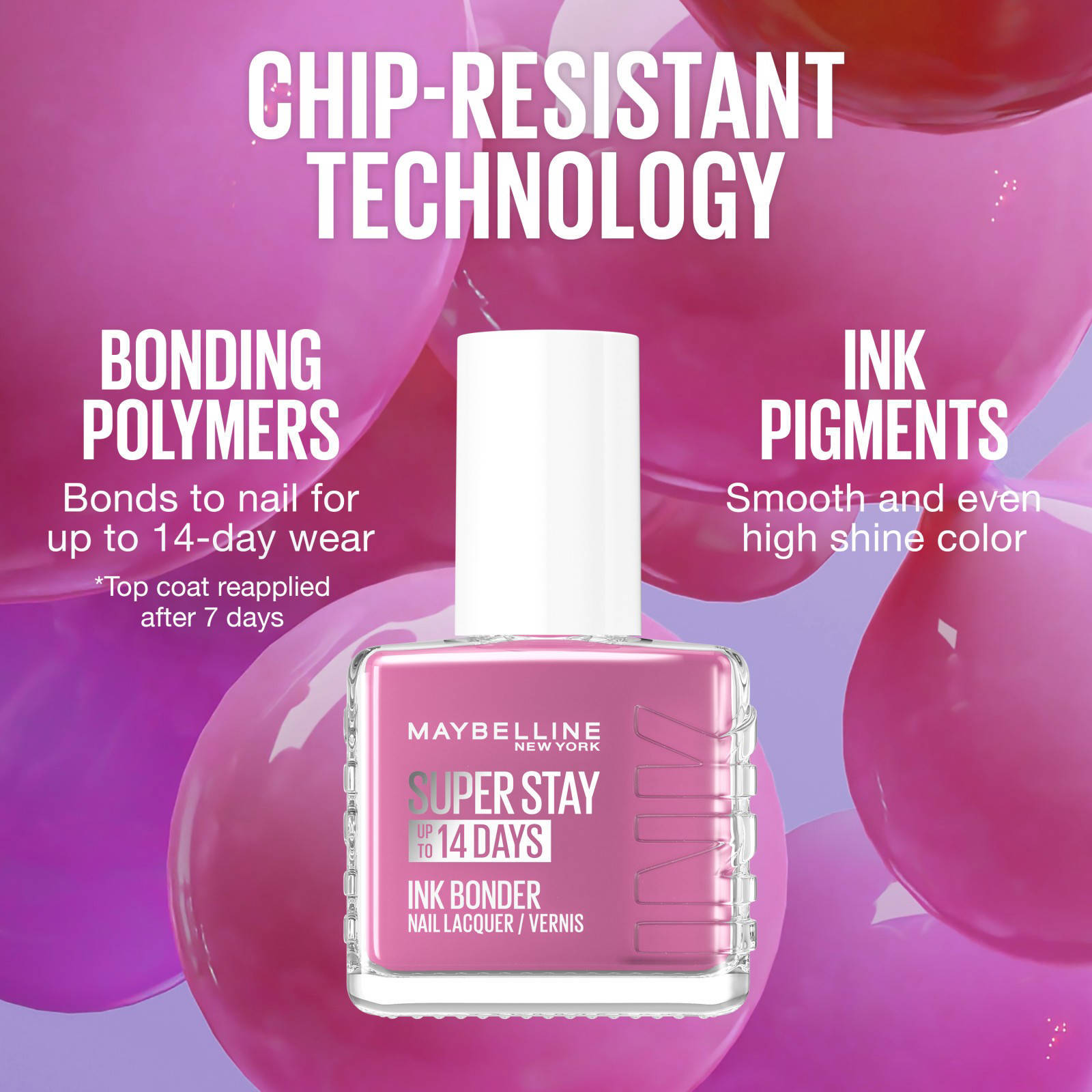 Maybelline MNY Nagellack – Farbe 653, 7 Ml, Hochpigmentiert & Einfach Aufzutragen