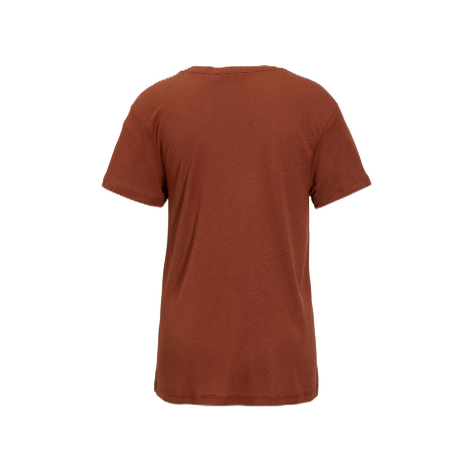 anytime loose fit T-shirt met V-hals