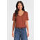 Anytime loose fit T-shirt met V-hals