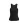Ruby rib gebreid singlet zwart