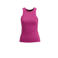 Ruby rib gebreid singlet magenta