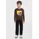 Me & My Monkey longsleeve met printopdruk donkerbruin
