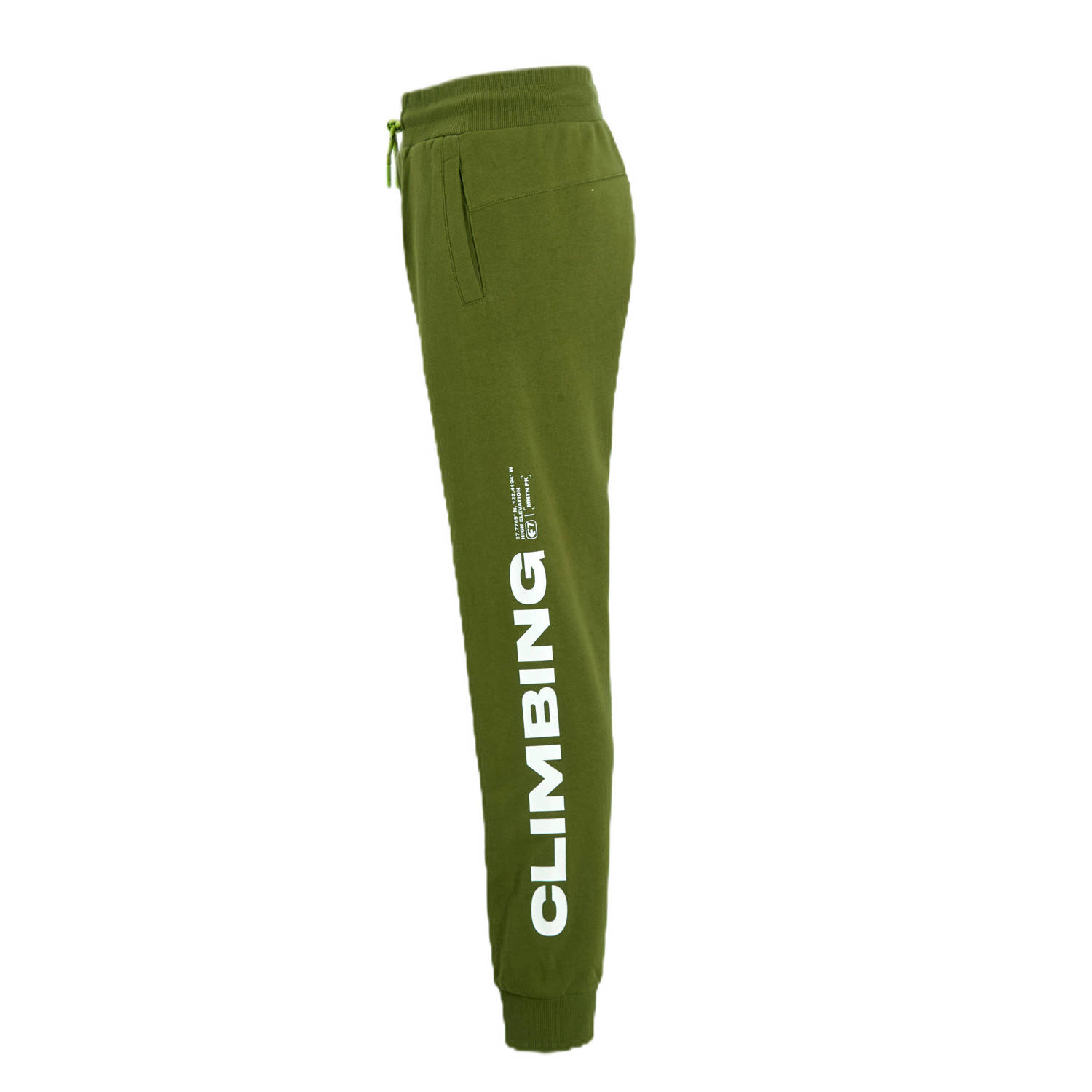 Me & My Monkey joggingbroek met tekstprint groen